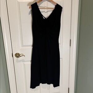 London Times Black Midi Dress